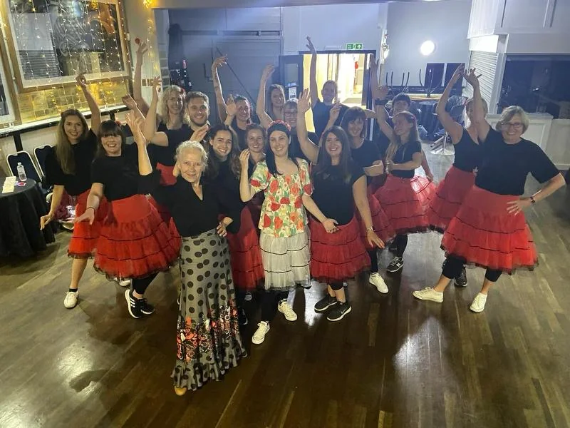 Flamenco hen party dance class in Chester